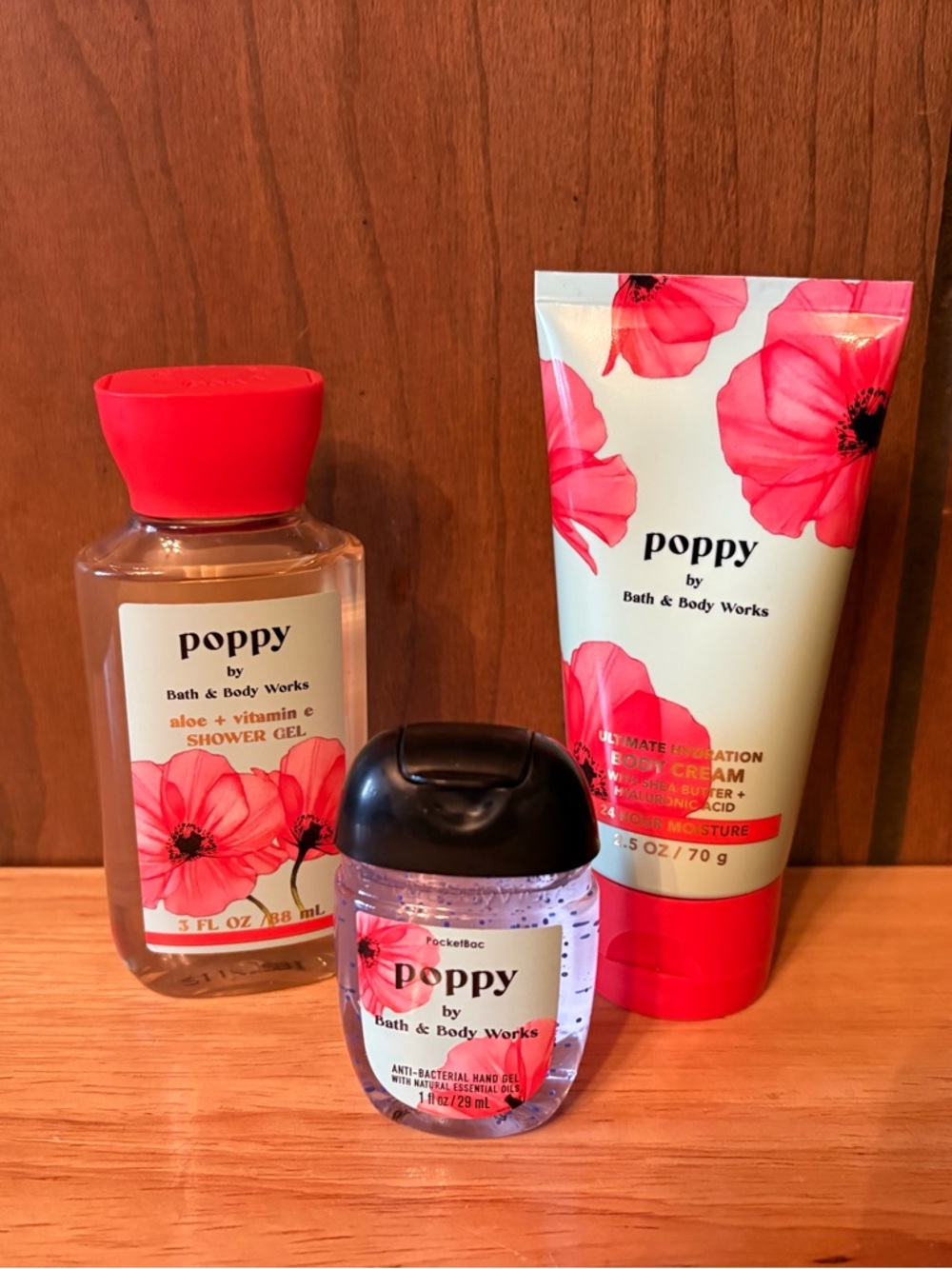 Bath & Body Works Poppy Travel Set